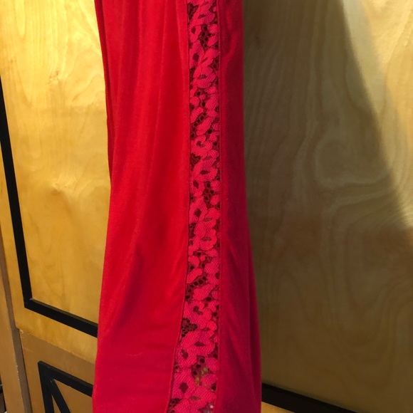 Vintage Victoria’s Secret Red Slip Dress W/ Red Lace Accents in Med - Picture 5 of 7